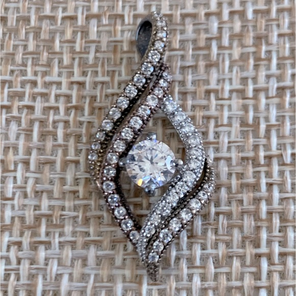 Ralph Lauren Jewelry - Ralph Lauren Sterling Silver CZ Marked Pendant